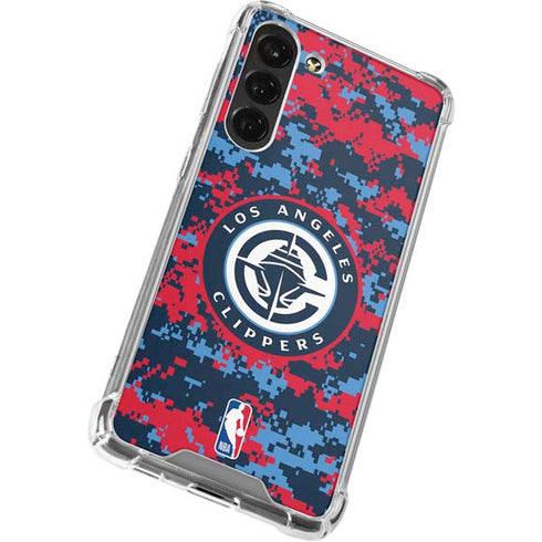 NBA LA Clippers Digi Camo Galaxy S23 FE Clear Case